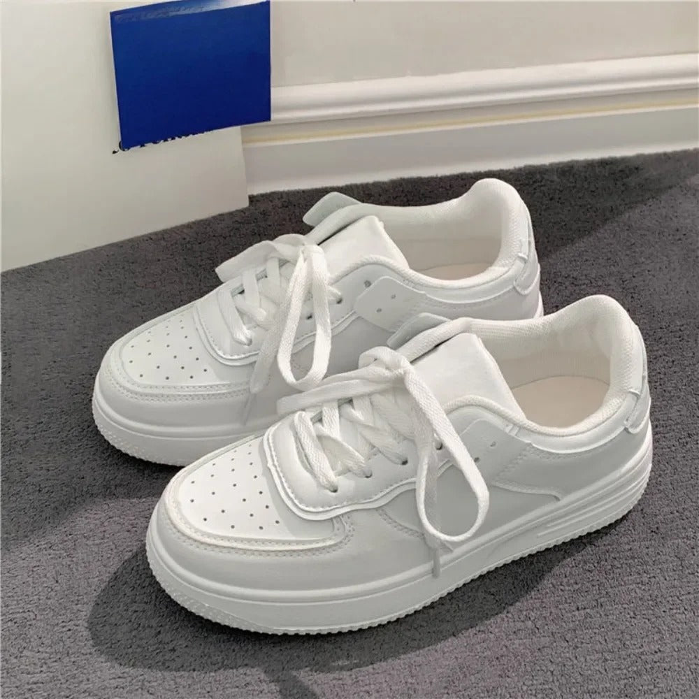 White Casual Sneakers for Women