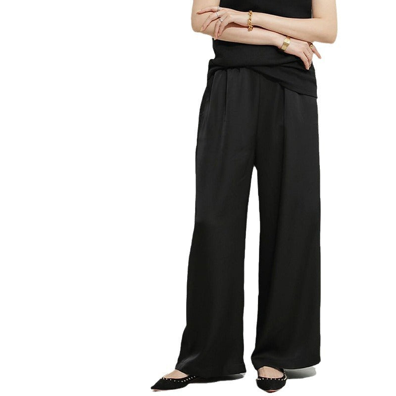 Ivyshape | Japanese and Korean Style Draped Casual Pants