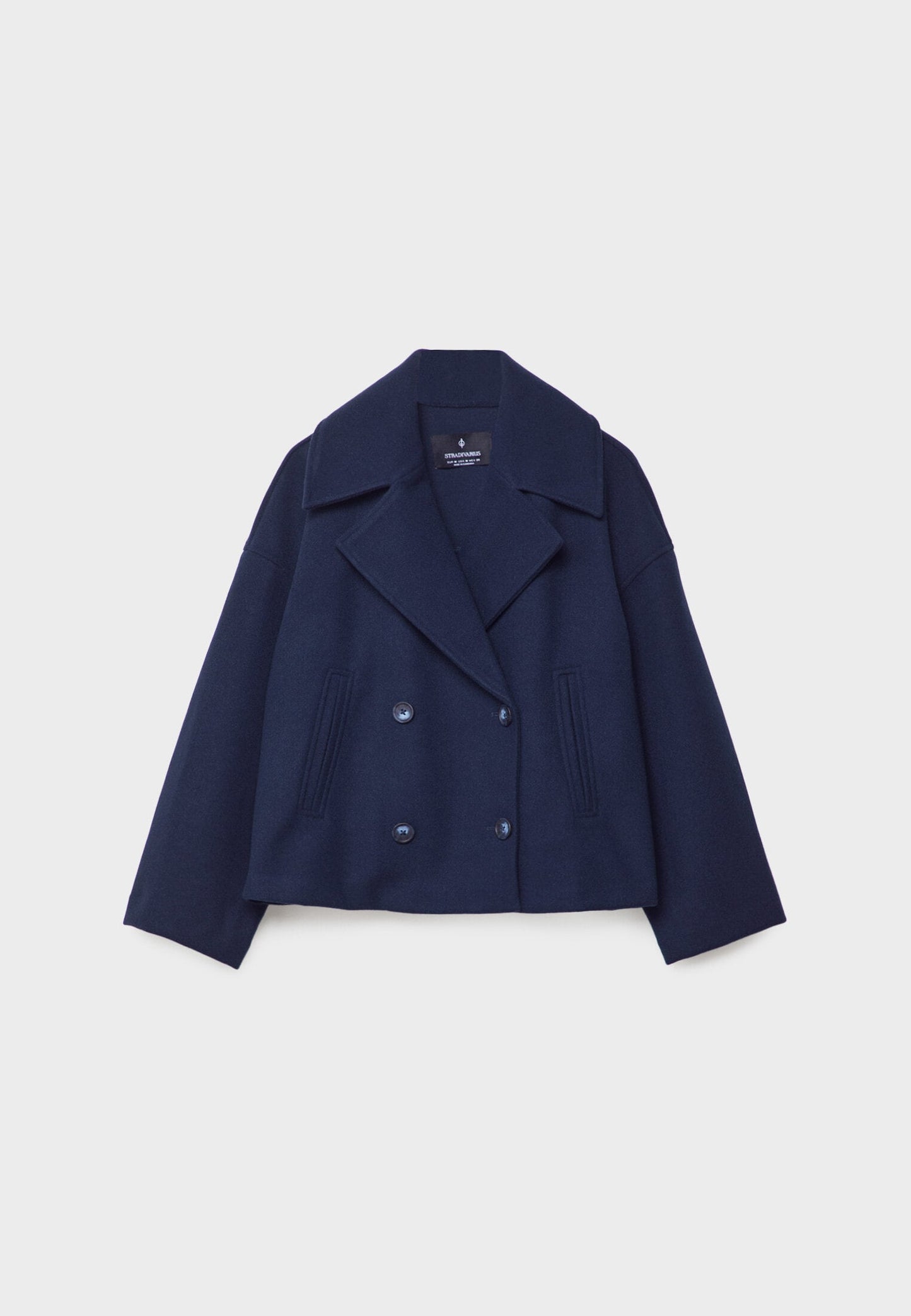 Ivyshape | Short Double-Breasted Coat