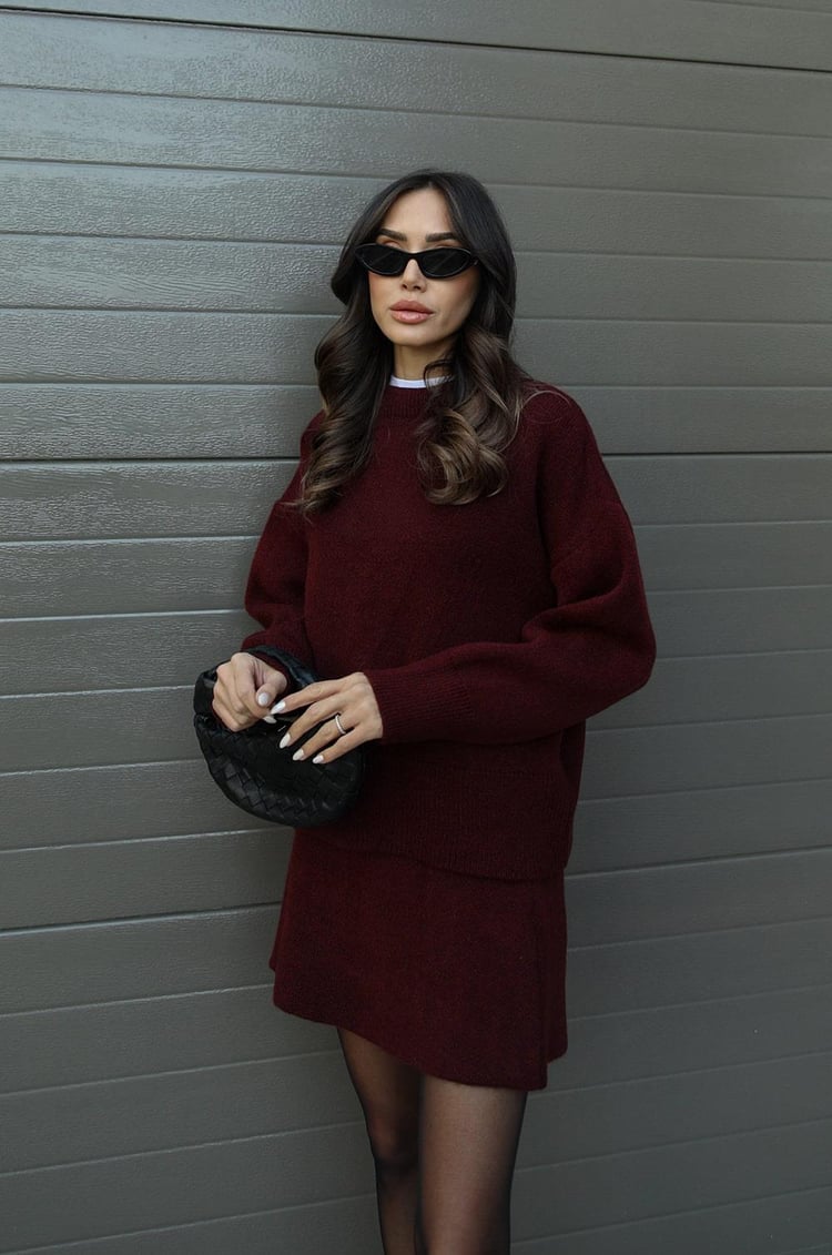 Ivyshape | Chic Sweater And Skirt Set