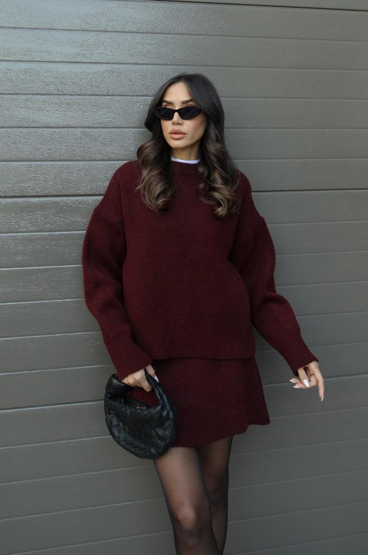 Ivyshape | Chic Sweater And Skirt Set