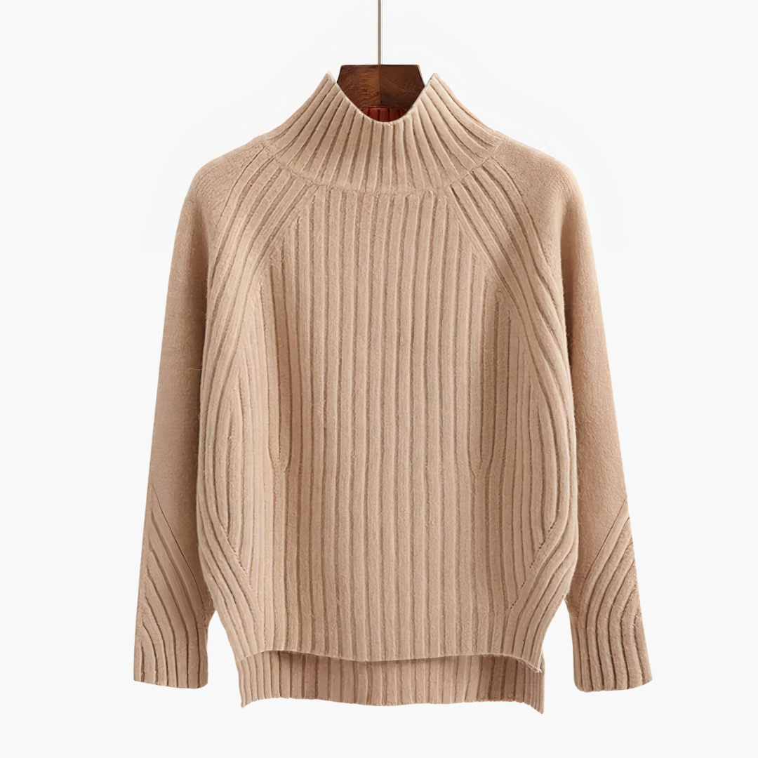 Ivyshape | Round-Neck Knitted Sweater