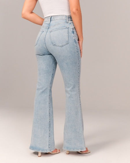 Ivyshape | Waist Flared Jeans