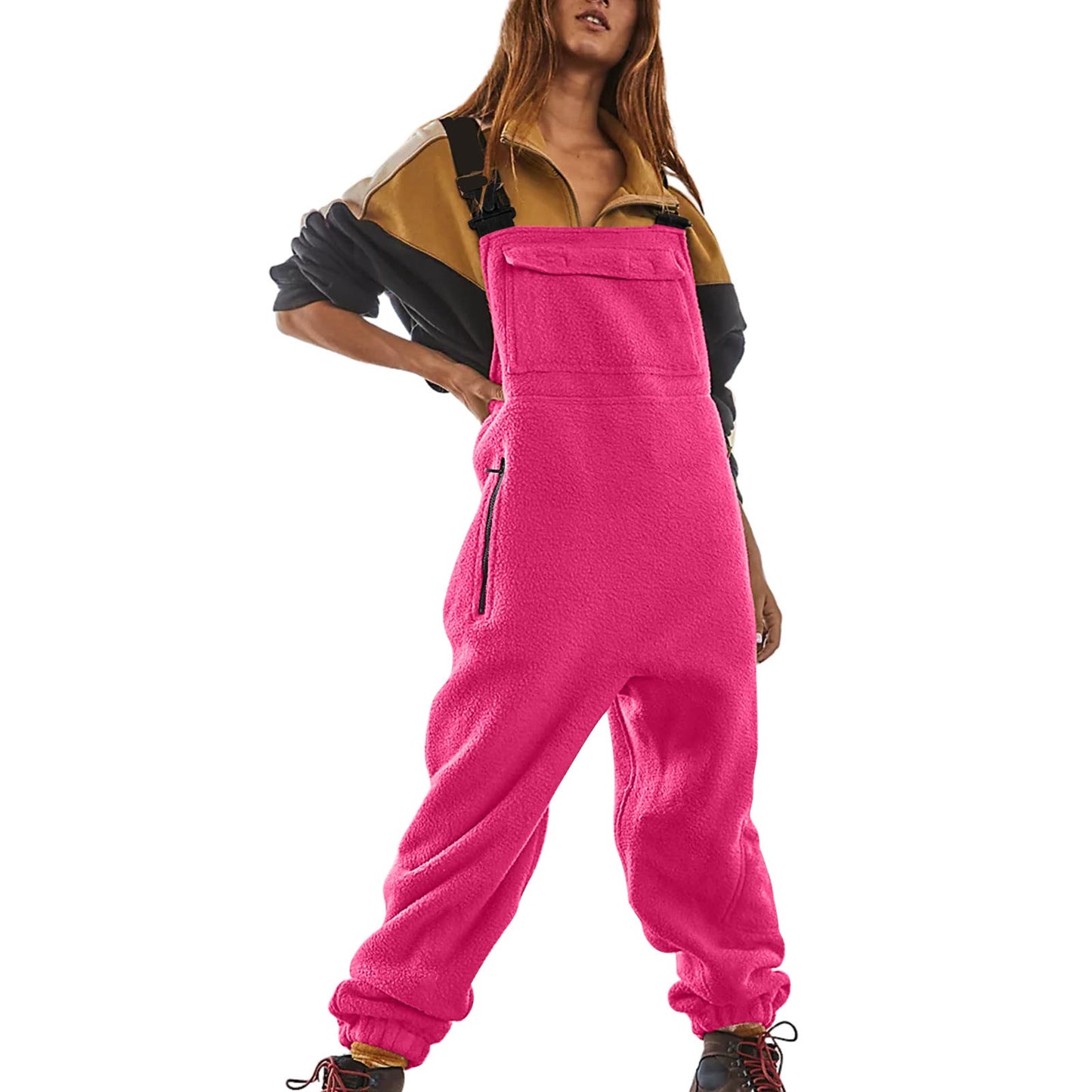 Ivyshape | Workwear Jumpsuit Polar Fleece