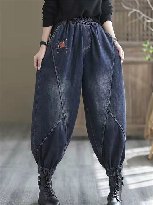 Vintage Loose Comfy All-match Street Jeans for Women