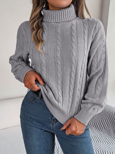 Ivyshape | Warm Turtleneck Sweater for Women