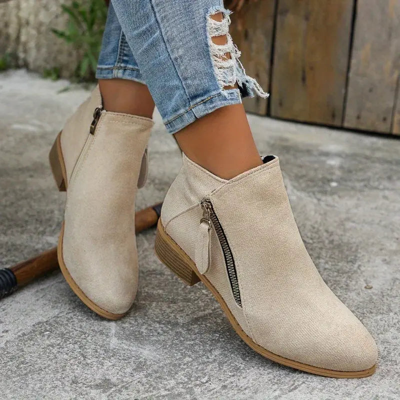 Ivyshape | Suede Ankle Boots