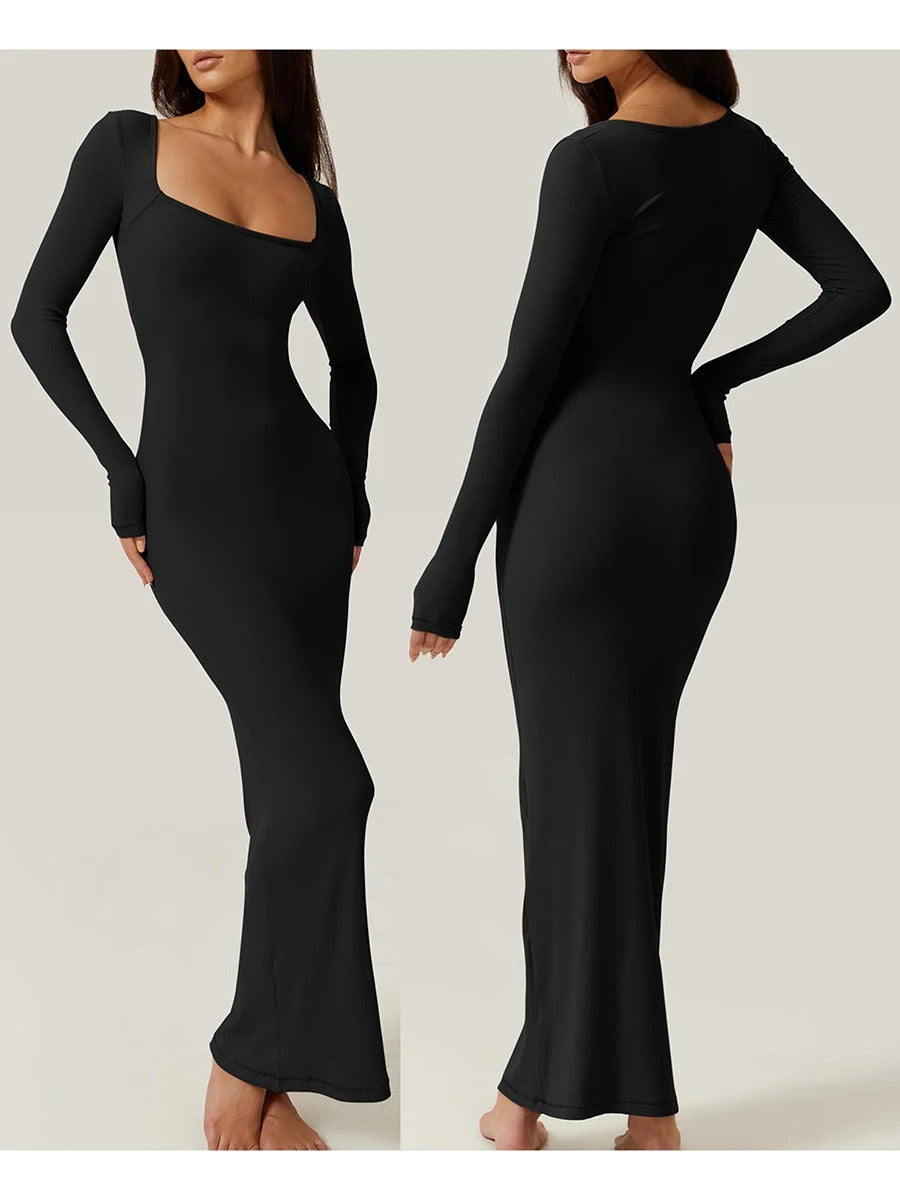 Ivyshape | Sleek Ribbed Bodycon Dress for Women