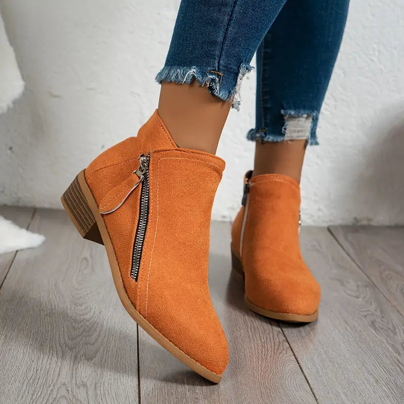 Ivyshape | Suede Ankle Boots