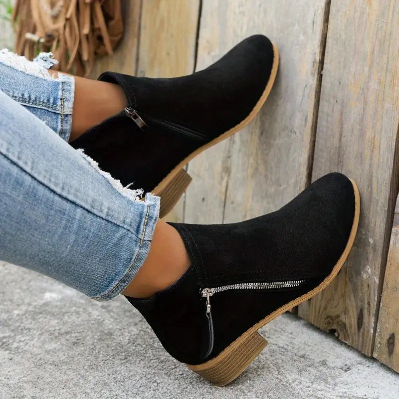 Ivyshape | Suede Ankle Boots