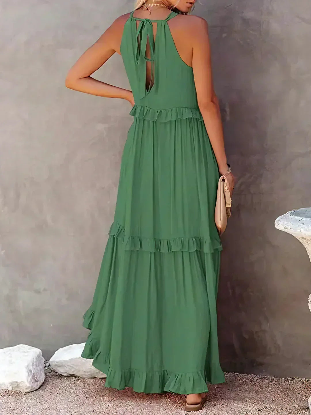 Ivyshape | Tiered Ruffle Maxi Dress