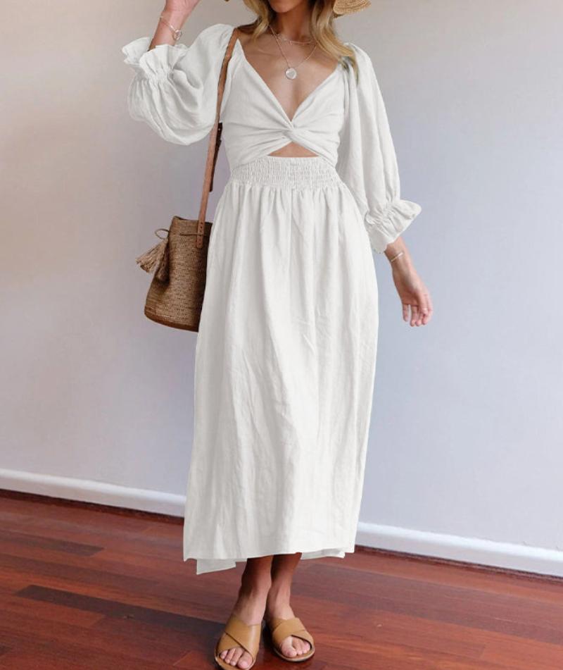 Summer Midi Dress with Ruffles | Ideal for Summer