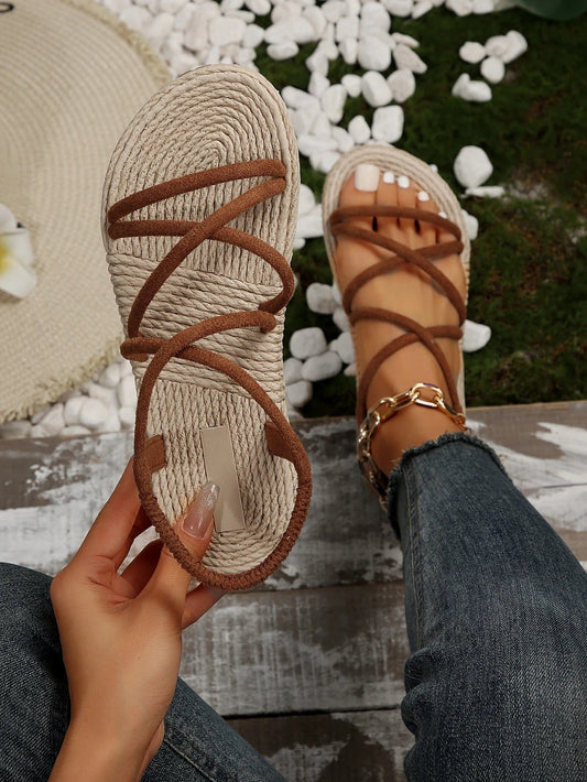 Simple Lightweight Rope Sandals for Women