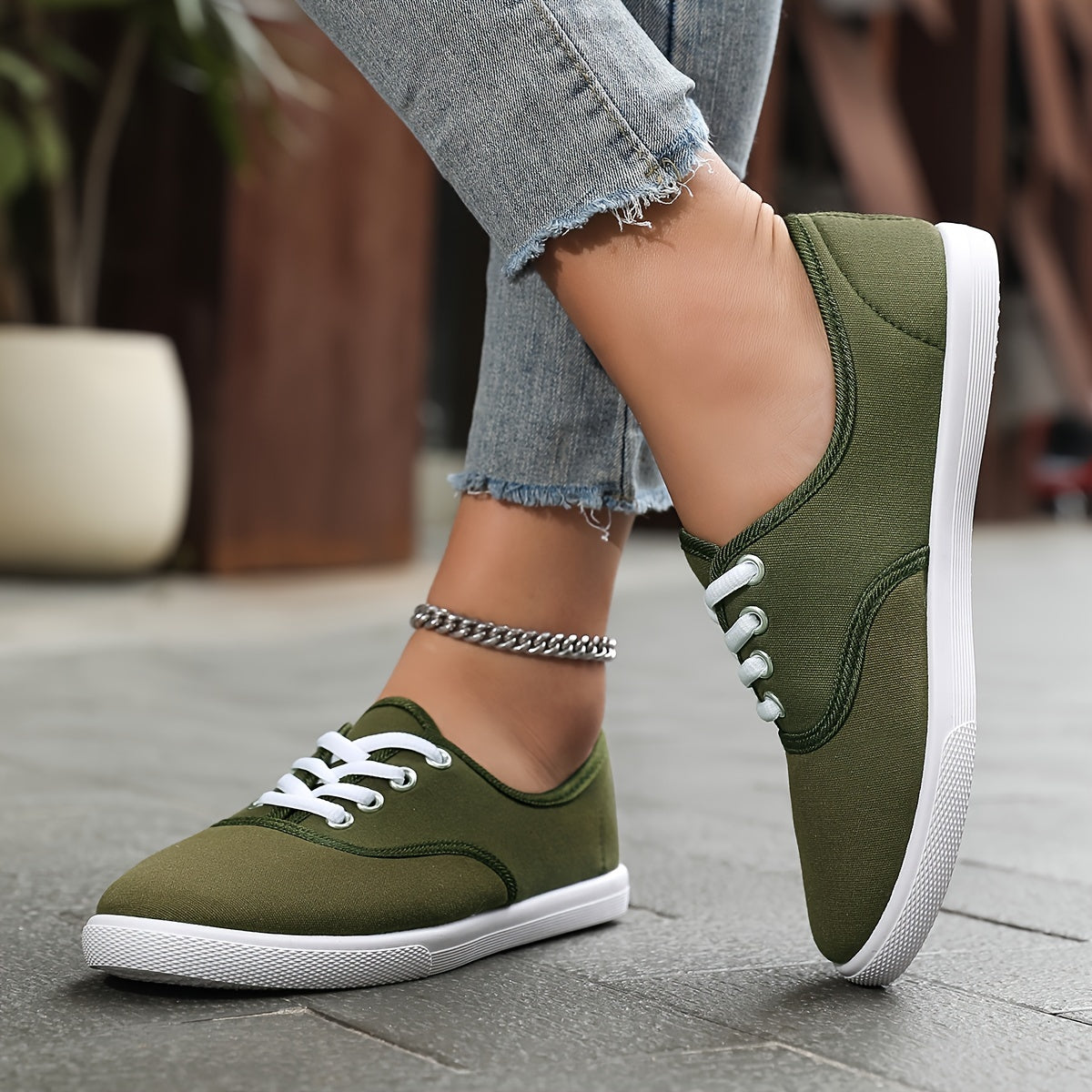 Ivyshape | Women's Chic Canvas Sneakers Lightweight