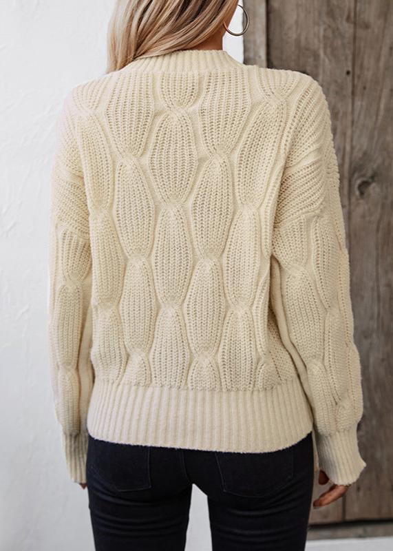 Ivyshape | Textured Knit Pullover