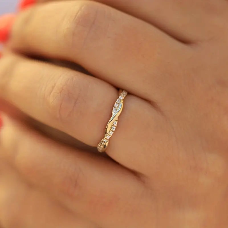 Ivyshape | Stunning braided, twisted ring