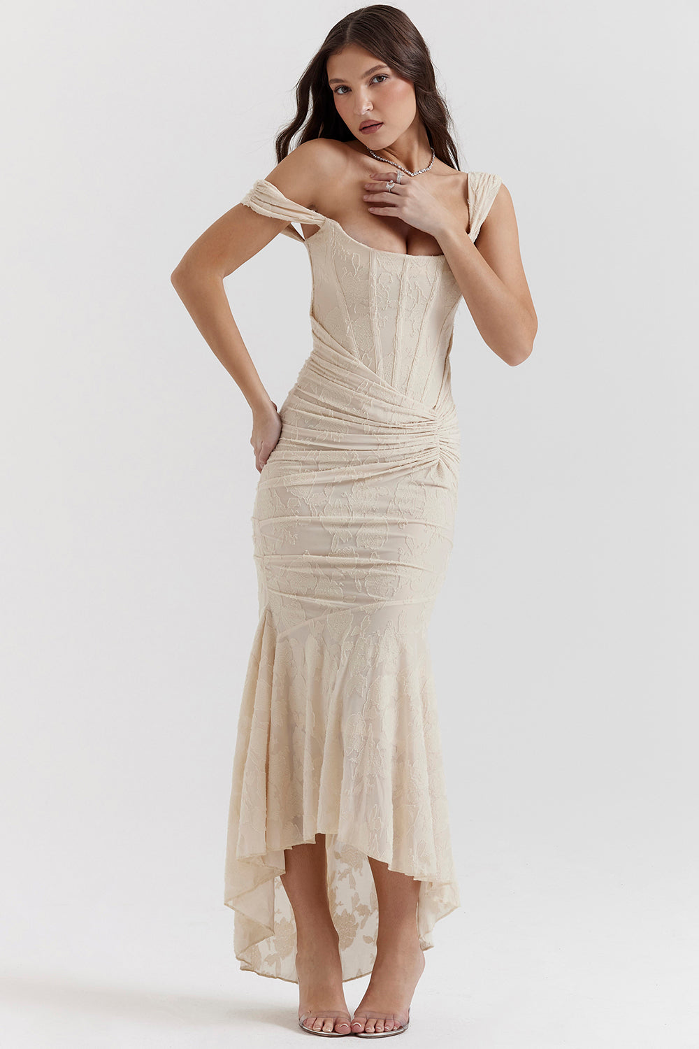 Ivyshape | Elegant Asymmetrical Maxi Dress