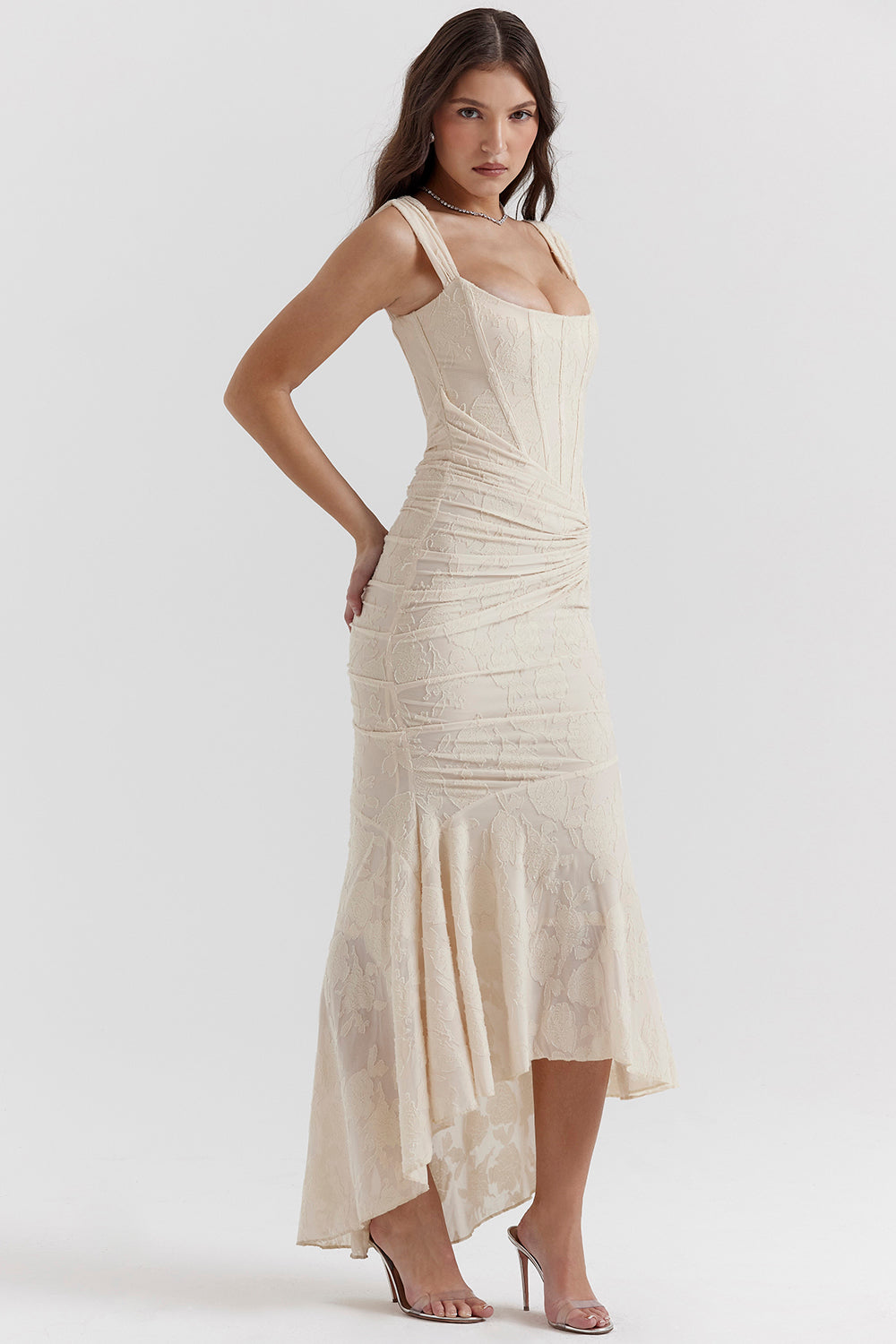 Ivyshape | Elegant Asymmetrical Maxi Dress