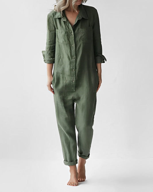 Ivyshape | Emerald Green Elegance Jumpsuit