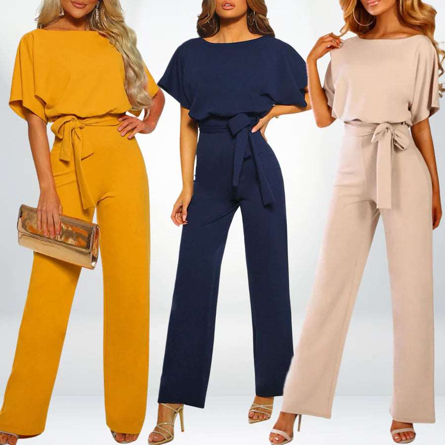 Ivyshape | Straight Jumpsuit with High Waist