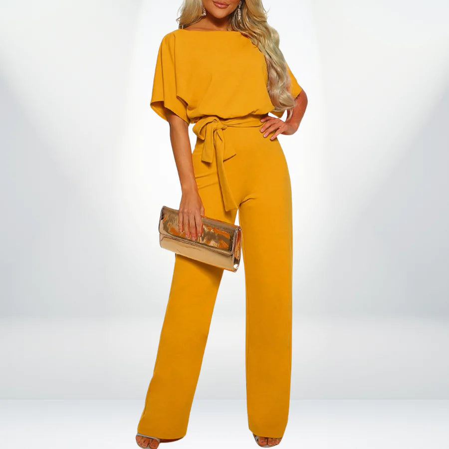 Ivyshape | Straight Jumpsuit with High Waist