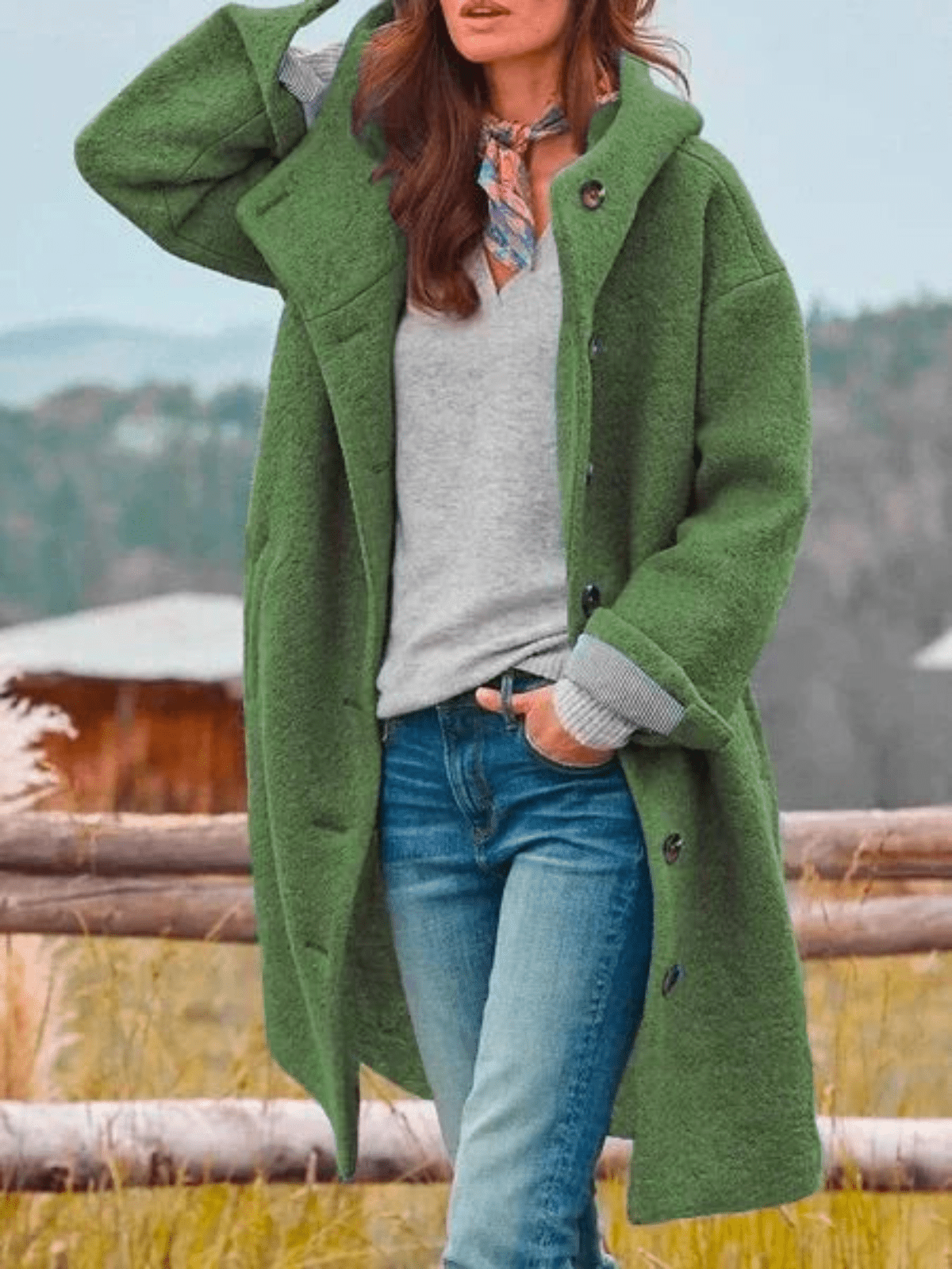 Ivyshape | Cozy Coat