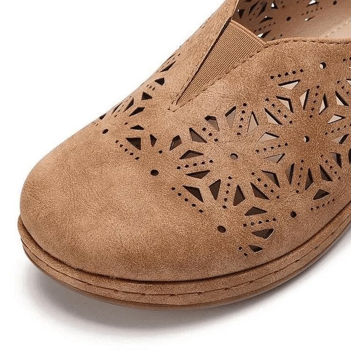 Ivyshape | Women's Eyeley Style Doll Shoes Leather