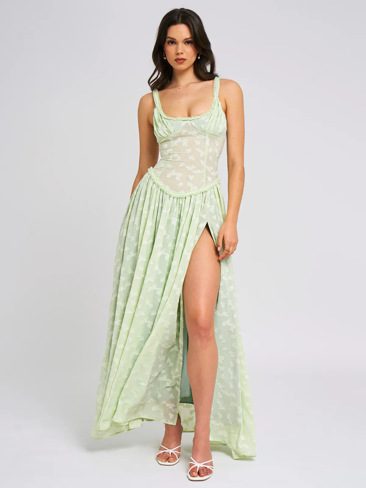 Ivyshape | Meadows Lace Maxi Dress