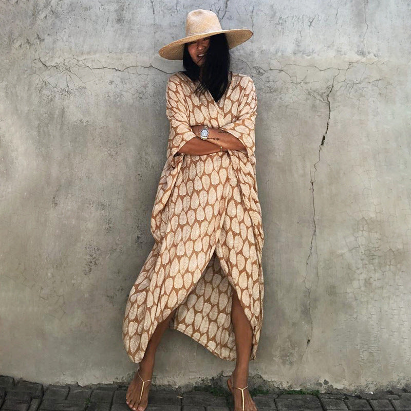 Ivyshape | Glamorous Sun Protection Resort Beach Dress Cover Up
