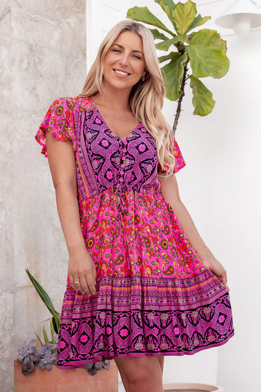 Nala Dress - Bright Fuchsia