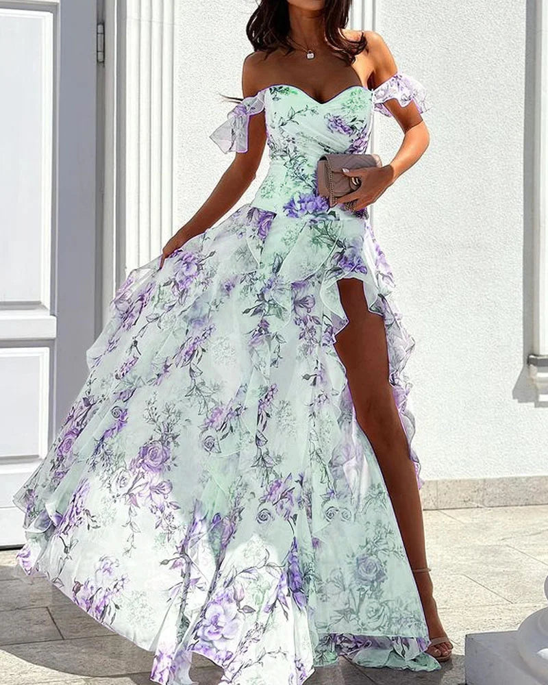 Ivyshape | Elegant Floral Dress