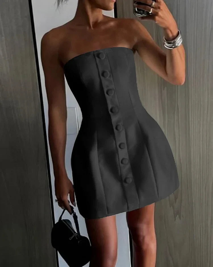 Summer Elegant Party Waist Mini Dress | Ideal for Summer