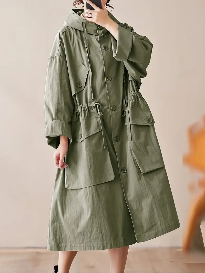 Ivyshape | Stylish Trench Coat for Ladies