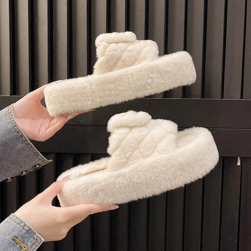 Luxurious Thick Cotton Slippers for Women