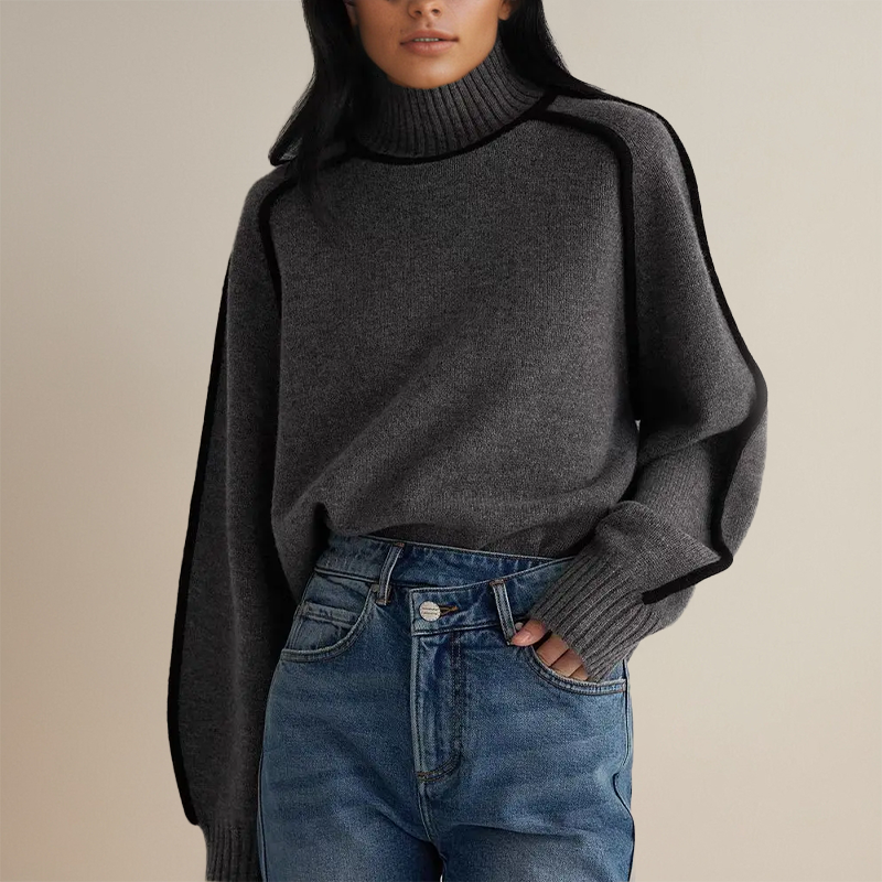 Ivyshape | Women'S Thick Loose Turtleneck Sweater