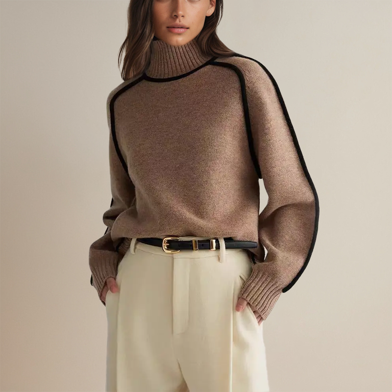 Ivyshape | Women'S Thick Loose Turtleneck Sweater