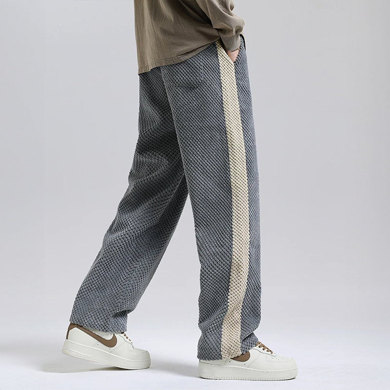 Ivyshape | Straight-Cut Corduroy Joggers