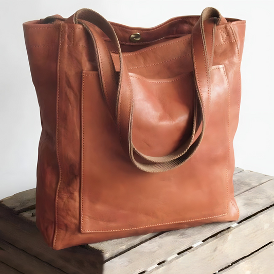 Ivyshape | Women's large shoulder bag brown