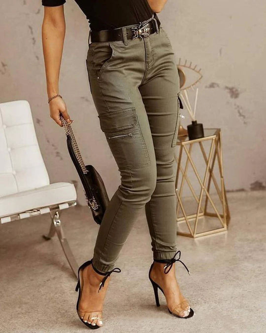 Ivyshape | Cargo Jeans for Women