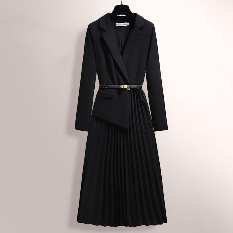 Intricate Pleated Trench Coat