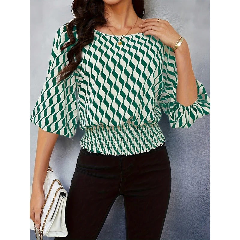 Chic Printed Blouse for Women