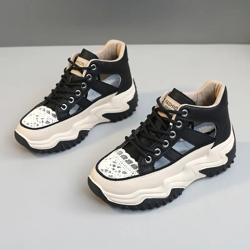 Stylish High-Top Platform Sneakers for Women