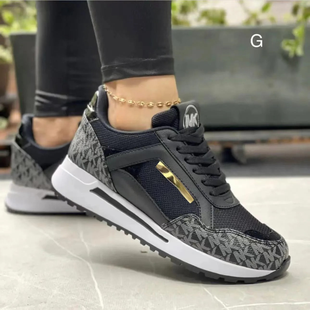 Breathable Lace-Up Platform Sneakers for Women