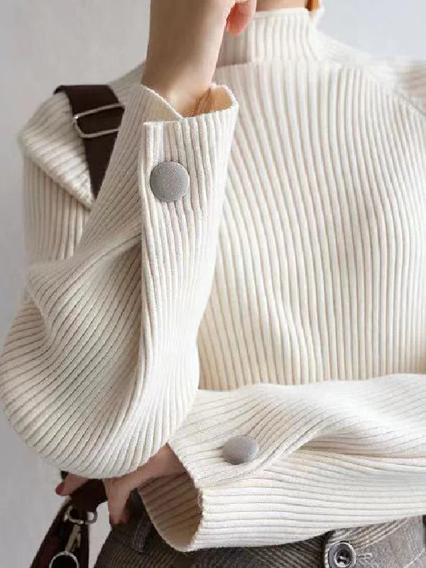 Ivyshape | Warmer Loose Turtleneck Sweater for Women