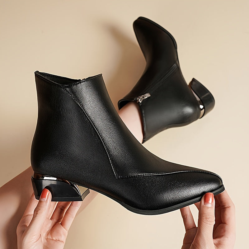 Ivyshape | Ankle Boots With Heel And Zipper Closure