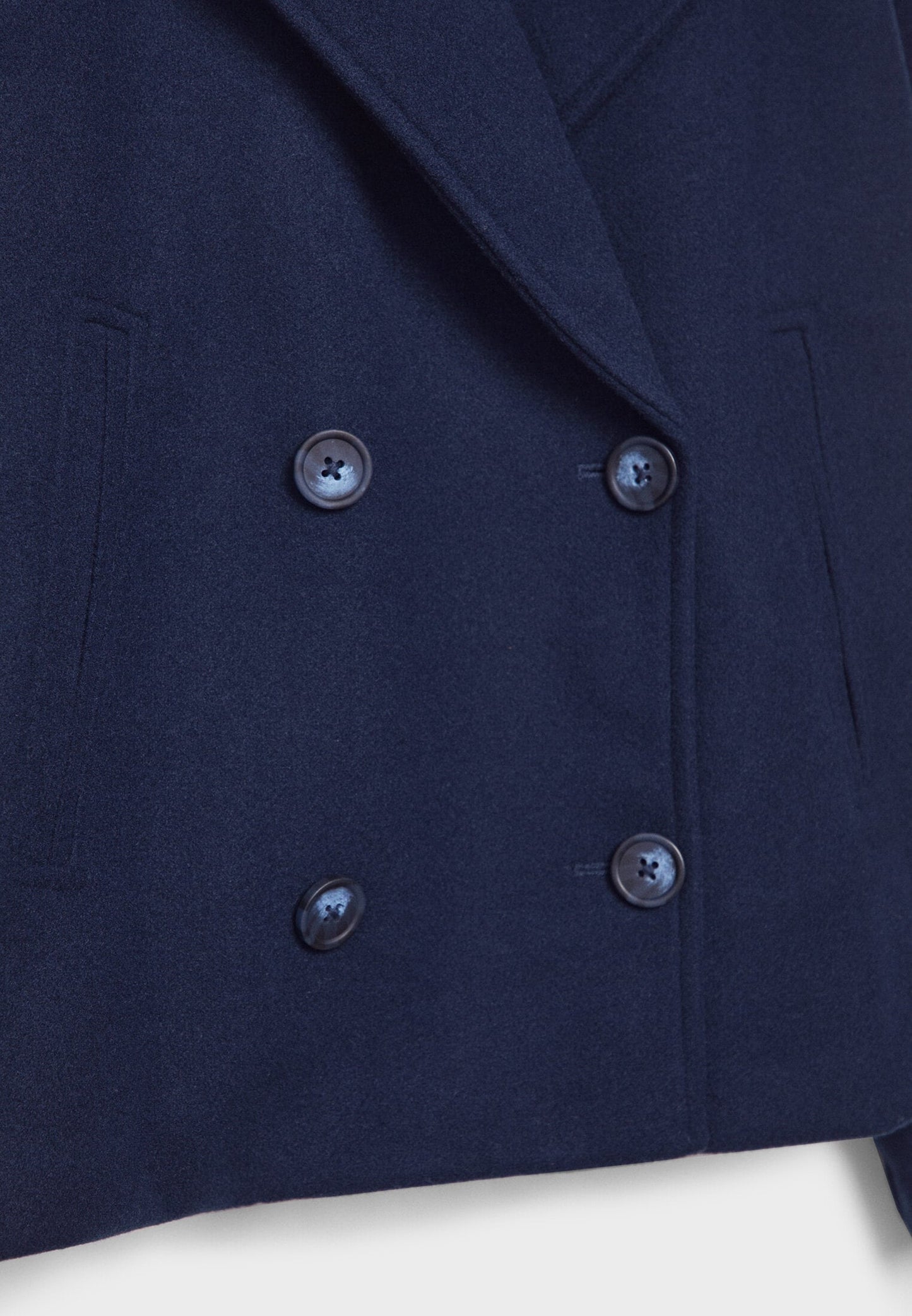 Ivyshape | Short Double-Breasted Coat