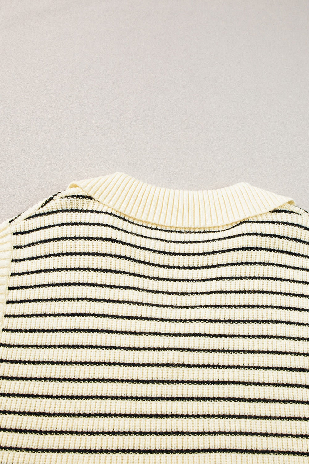 Ivyshape | Striped Collared Neck Tank