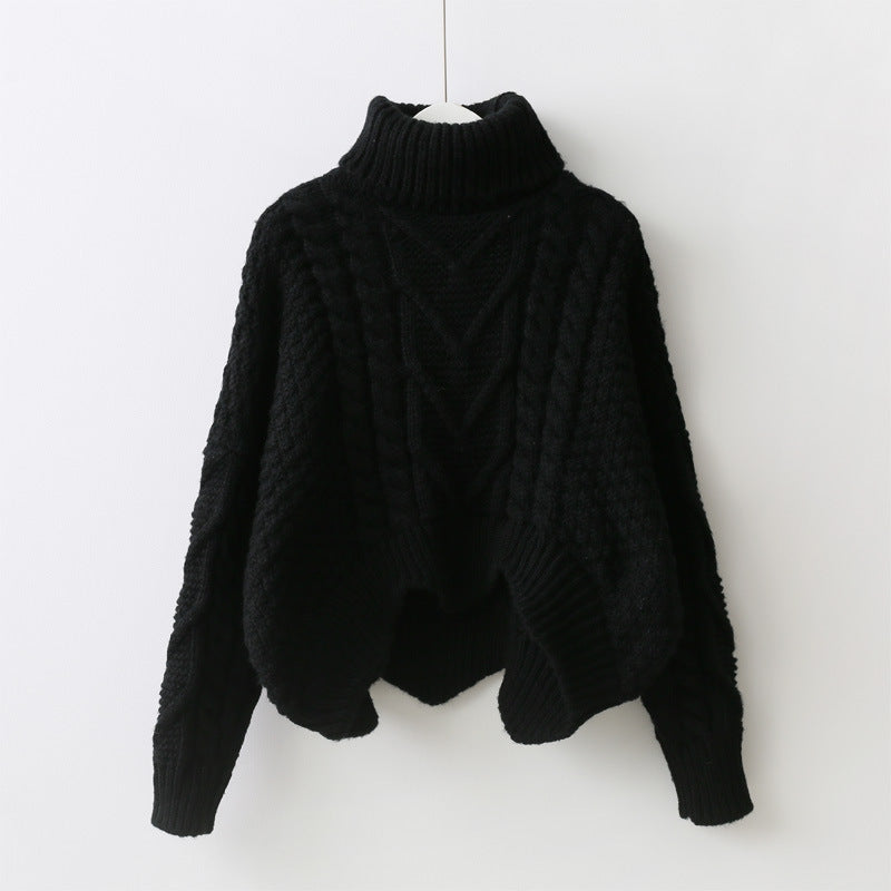 Ivyshape | Warm Thick Twist Turtleneck Sweater