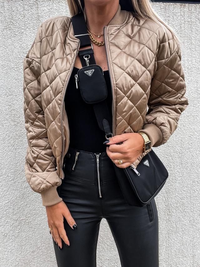 Ivyshape | Padded Bomber Jacket