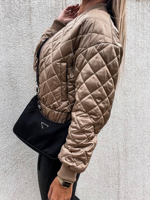 Ivyshape | Padded Bomber Jacket